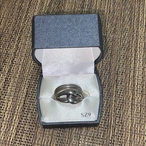 Women’s Sterling Silver Ring Set Size 9